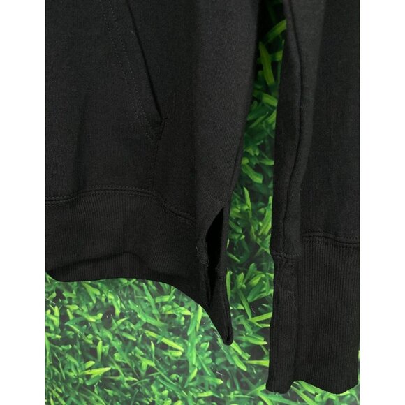 NWT Iowa Hawkeyes Women’s Small Black Gold V-Neck Hoodie Sweatshirt Fleece Lined - Picture 2 of 4